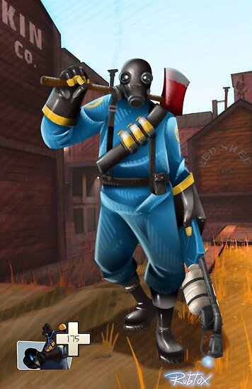 Tf2 Pyro Normal Poster By Rubtox - 