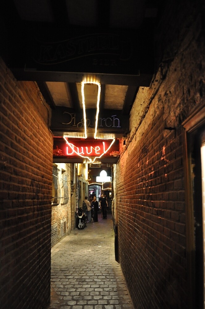 Dark Alleyway Nighttime Photographic Print By Reneeconklin Redbubble