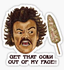 Get That Corn Out Of My Face!! Sticker