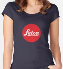 Leica Logo Women's Fitted Scoop T-Shirt