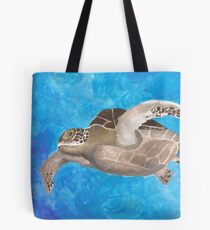 Turtle on an ocean adventure Tote Bag