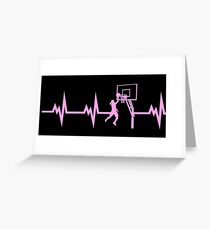 Basketball Girls Heartbeat Greeting Card
