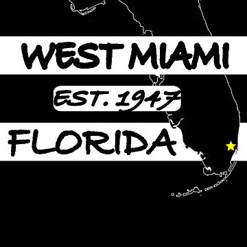 Artwork thumbnail, WEST MIAMI, FLORIDA EST. 1947 by Mbranco