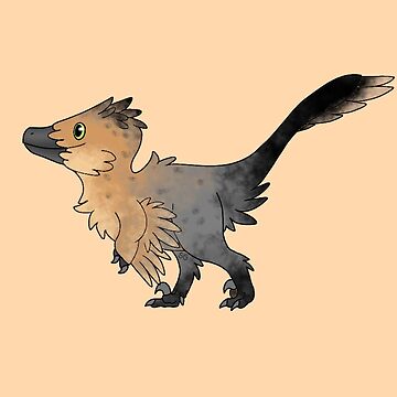 Cute Deinonychus Art Board Print for Sale by saradrawspaleo