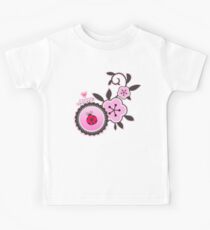 Miraculous Ladybug / Marinette Dupain-Cheng - Pink polka dot flower design Kids Tee