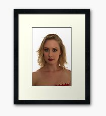 Blond Woman Framed Print