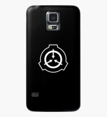 SCP Foudation Logo - White on Black Case/Skin for Samsung Galaxy