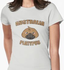 Platypus vintage design - Australian animal Women's Fitted T-Shirt