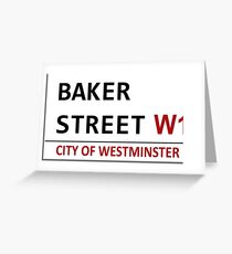 Baker Street Sign Greeting Card