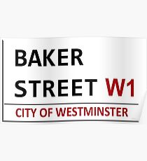 Baker Street Sign Poster