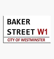 Baker Street Sign Photographic Print