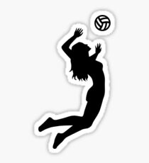 Volleyball jumping girl woman Sticker