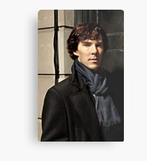 Sherlock at 221B Metal Print