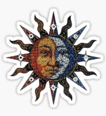 Sun and Moon. Sticker