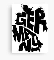 Germany Black Canvas Print