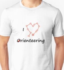 I Herz / Liebe Orientierungslauf Unisex T-Shirt