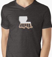 Louisiana Strong Men's V-Neck T-Shirt