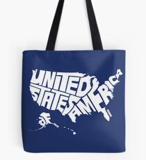 USA White Tote Bag