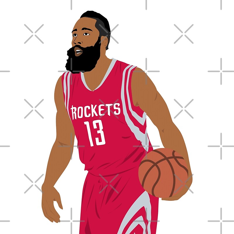 James Harden Zeichnung Poster Redbubble