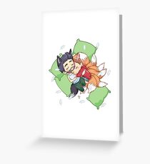 Sleepy Sterek Greeting Card
