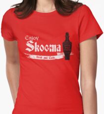 Enjoy Skooma: The Elder Scrolls Women's Fitted T-Shirt