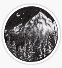 Mountain Forest Sticker