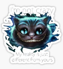Pegatina Cheshire Cat Quote