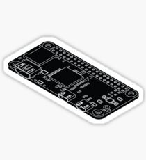 NODE Isometric Raspberry Pi Zero Sticker Sticker