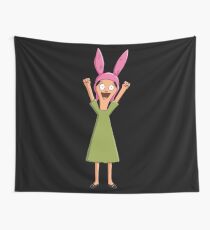 Louise Belcher Light Pattern Black Wall Tapestry