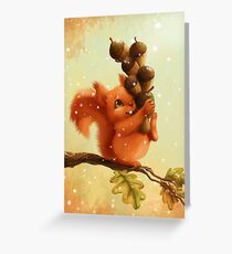Stupid Squirrel Greeting Card