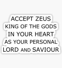 Accept Zeus Sticker