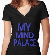 MY MIND PALACE Women's Fitted V-Neck T-Shirt