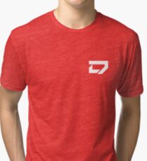 Dreamscape - Corner Logo (White) Tri-blend T-Shirt