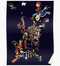 Renaissance Europe National Personification Map Poster