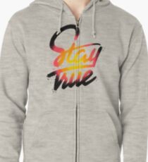 Sudadera con capucha y cremallera Mantente cierto