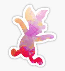Pig Inspired Silhouette Sticker