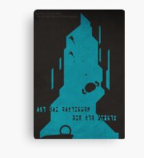The Ancient Ones - (Stargate Atlantis Negative-Space Print) Canvas Print
