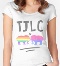 TJLC Elephants Women's Fitted Scoop T-Shirt