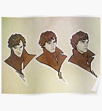 Sherlock - Faces Poster