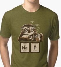 Chemistry sloth discovered nap Tri-blend T-Shirt
