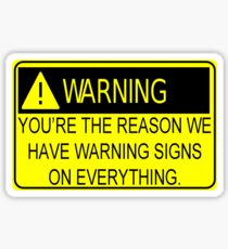 warning! Sticker