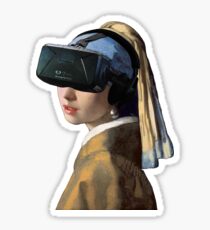 Girl With The Oculus Rift Sticker