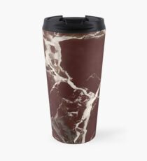Polished Red marble art deco phone case Travel Mug