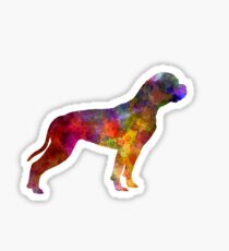 American Bulldog 01 in watercolor Sticker