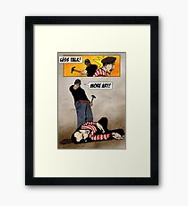 Public Service Announcement Framed Print