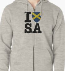 I LUV St ALBANS!!! Zipped Hoodie