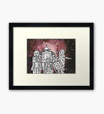 Robot Holiday 1 Framed Print