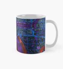 Dunkle Karte des Washingtoner Stadtzentrums Tasse (Standard)