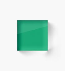 Jade-Colored Acrylic Block