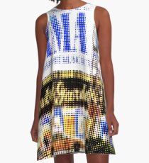 Pixels Print "MAMMA MIA" A-Line Dress